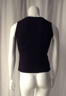 THOM BROWNE Mens Navy *CASHMERE* Pullover Vest NEW S  