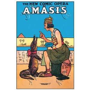 Amasis The New Comic Opera by John Hassall. Size 17.75 X 