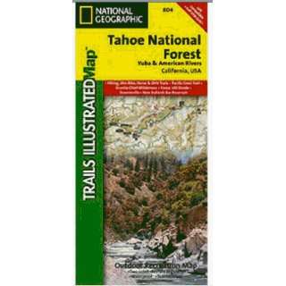   Map Of Tahoe National Forest Yuba And American Rivers   California