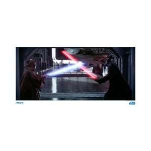  Star Wars Darth Vader and Obi Wan Kenobi Metallix Print 
