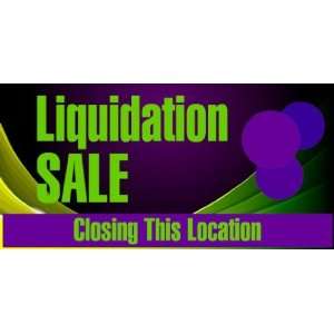    3x6 Vinyl Banner   Liquidation Sale Purple 