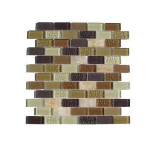  Cafe Subway Glass and Stone Mix Tile / 11 sq ft
