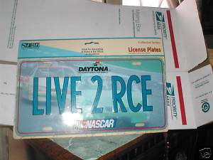 Nascar Daytona Live 2 rce license plate vanity NIP  