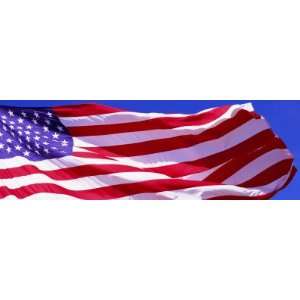  American Flag in Wind by Panoramic Images , 24x8