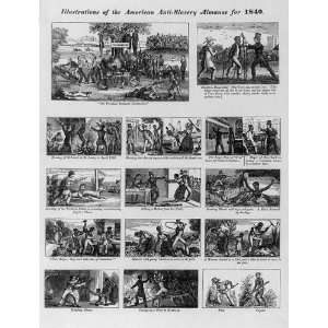  Illustrations of the American Anti Slavery Almanac for 