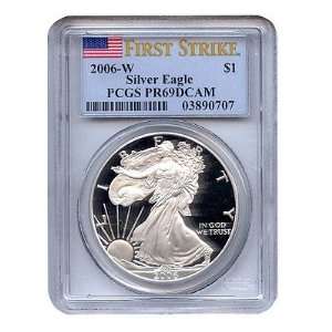  2006 W $1 Silver American Eagle Bullion Coin PR69DCAM PCGS 