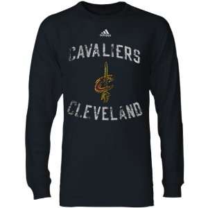  adidas Cleveland Cavaliers Youth Black Thermal Crew Long 