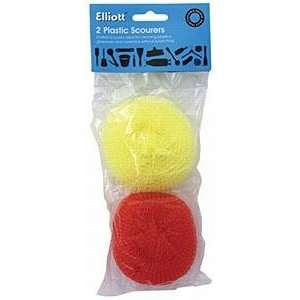  Elliott Pack Of 2 Plastic Scourers Knitted