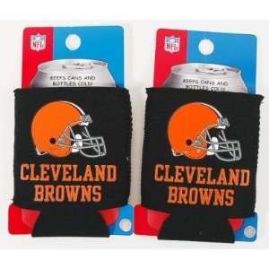  SET OF 2 CLEVELAND BROWNS NFL CAN KADDY KOOZIES Sports 