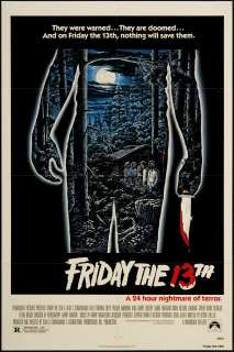 Friday the 13th 1980 Original U.S. One Sheet Movie Poster  