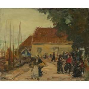   oil paintings   Robert Henri   24 x 20 inches   Volendam Street Scene