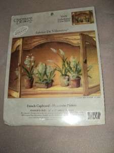 French Cupboard Hyacinths Embelished Cross Stitch Kit  