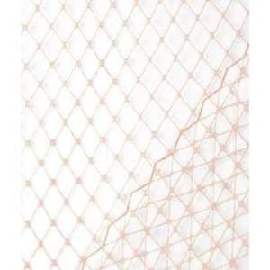  Peach Russian Netting Fabric Arts, Crafts & Sewing
