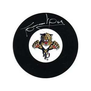  Tomas Vokoun Autographed Florida Panthers Puck Everything 
