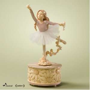  Enesco Foundations Ballerina Musical 7 3/4 Inch
