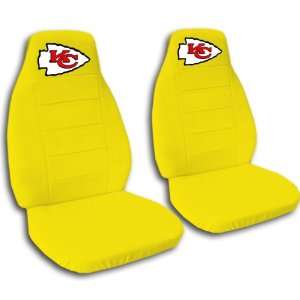 Yellow Kansas City seat covers. 40/60 split seat covers for a Ford F 