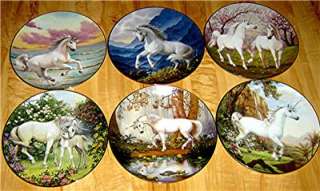 Enchanted World of the Unicorn HORSE Plate Collection  