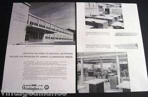   images of Franklin Twp High School in Newlonsburg PA 1955 Print Ad