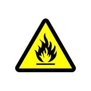 WARNING Labels FIRE HAZARD 2 Adhesive Dura Vinyl