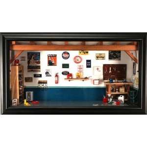  Shadowbox Ford Theme Garage Diorama Toys & Games