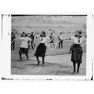  Photo Chicago girls at Sokol Sports, Prague, Austria 1912 