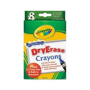  Crayola® CYO 985200 DRY ERASE CRAYONS, ASSORTED, 8 PER 