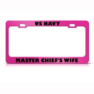  Us Navy Master Chiefs Wife Metal Military License Plate 
