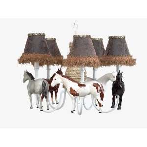  Western Horses Chandelier Baby