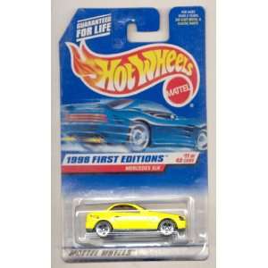 Hot Wheels 1998 646 First Editions 11/40 YELLOW 5 Hole Wheels Mercedes 