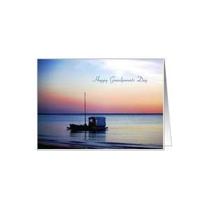 Grandparents Day   Boat Twilight Ocean Card