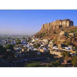  Meherangarh Fort on Hill Above Jodhpur, Rajasthan, India 