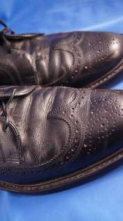 Wingtip Oxford Black Dress 10 W Mens Shoes  