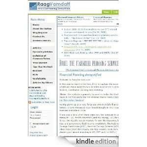   Financial Planning Demystified Kindle Store RaagVamdatt   Financial