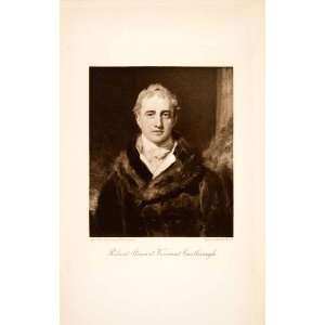  1902 Photogravure Robert Steward Viscount Lord Castlereagh 