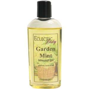  Garden Mint Massage Oil, 4 oz Beauty