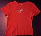NFL for Her M Red Kansas City Chiefs Arrowhead T Shirt  