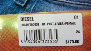 2011 Diesel Womens Skinny Jegging Livier 65Z Jeans  