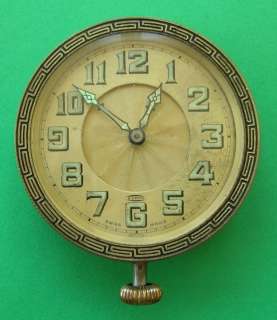 Santos Vuille 8 Day Clock Greek Key Design  