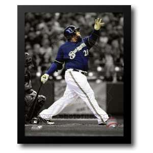  Prince Fielder 2011 Spotlight Action 12x14 Framed Art 