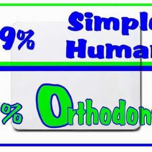    49% Simple Human 51% Orthodontist Mousepad