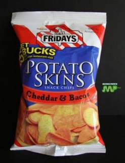 TGI Fridays Potato Skins ChipsCheddar & Bacon 5 Bags  