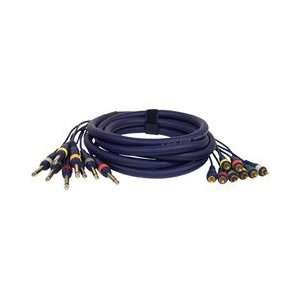   20 Ft. 8 Channel RCA Male to 1/4 Male Unbalanced Snake Cable