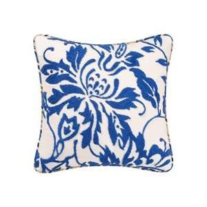  18 x 18 Hooked Pillow, Birkdale Blue