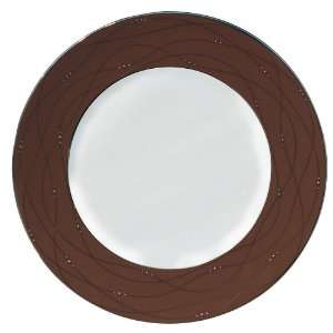   Doulton Precious Platinum 9 Inch Accent Plate, Cocoa