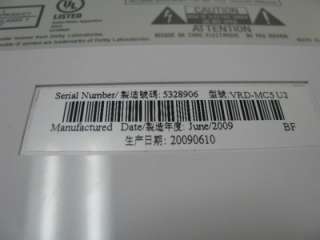 Sony Multi Function DVD Recorder Model VRD MC5  