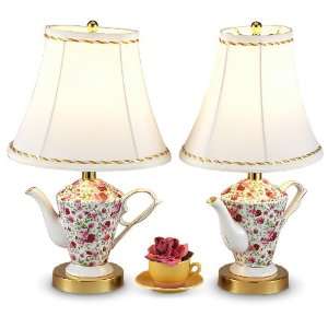  2   Pk. Vintage Verandah Teapot Lamps