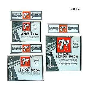  Vintage 1931 Labels 7 UP Soda 3 Sets Seven Up Everything 