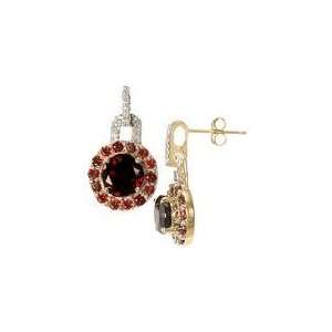  Vintage Garnet and Diamond Earrings Jewelry