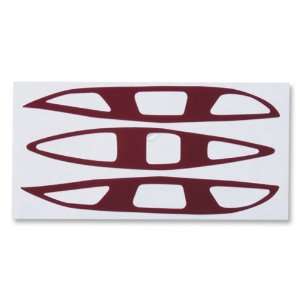 Cascade Pro7 Vent Cover Lacrosse Decal Set (Maroon)  