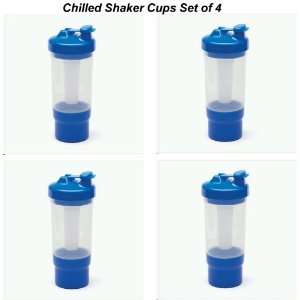    Beverage Cooler Cups Set of 4 ~ Chilled Shaker Cup